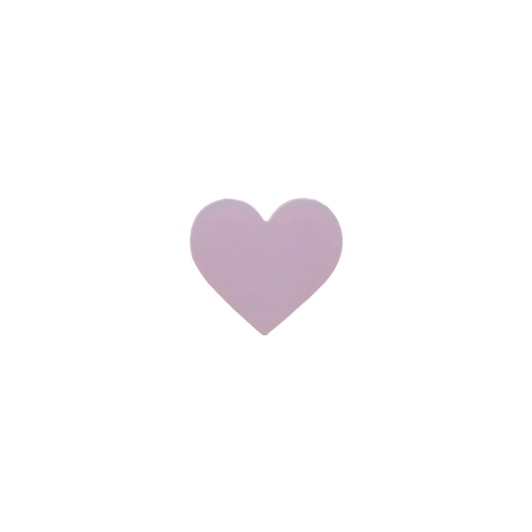 Coeur en Polystyrène forme de goutte 12 x 8,5 cm
